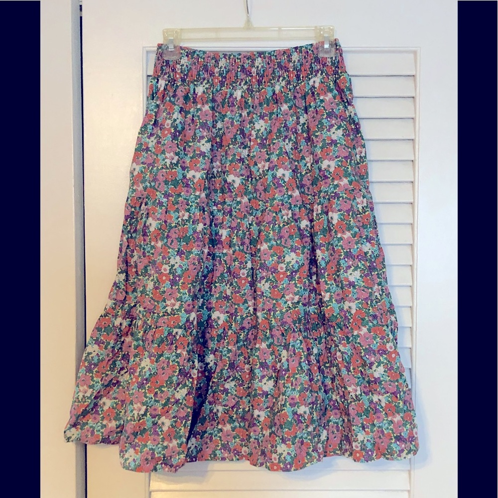 Calista Tiered Midi Skirt